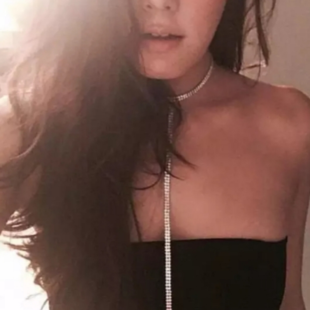 🎀Long Sparkling Rhinestone Multilayered Necklace - Picture 6 of 7